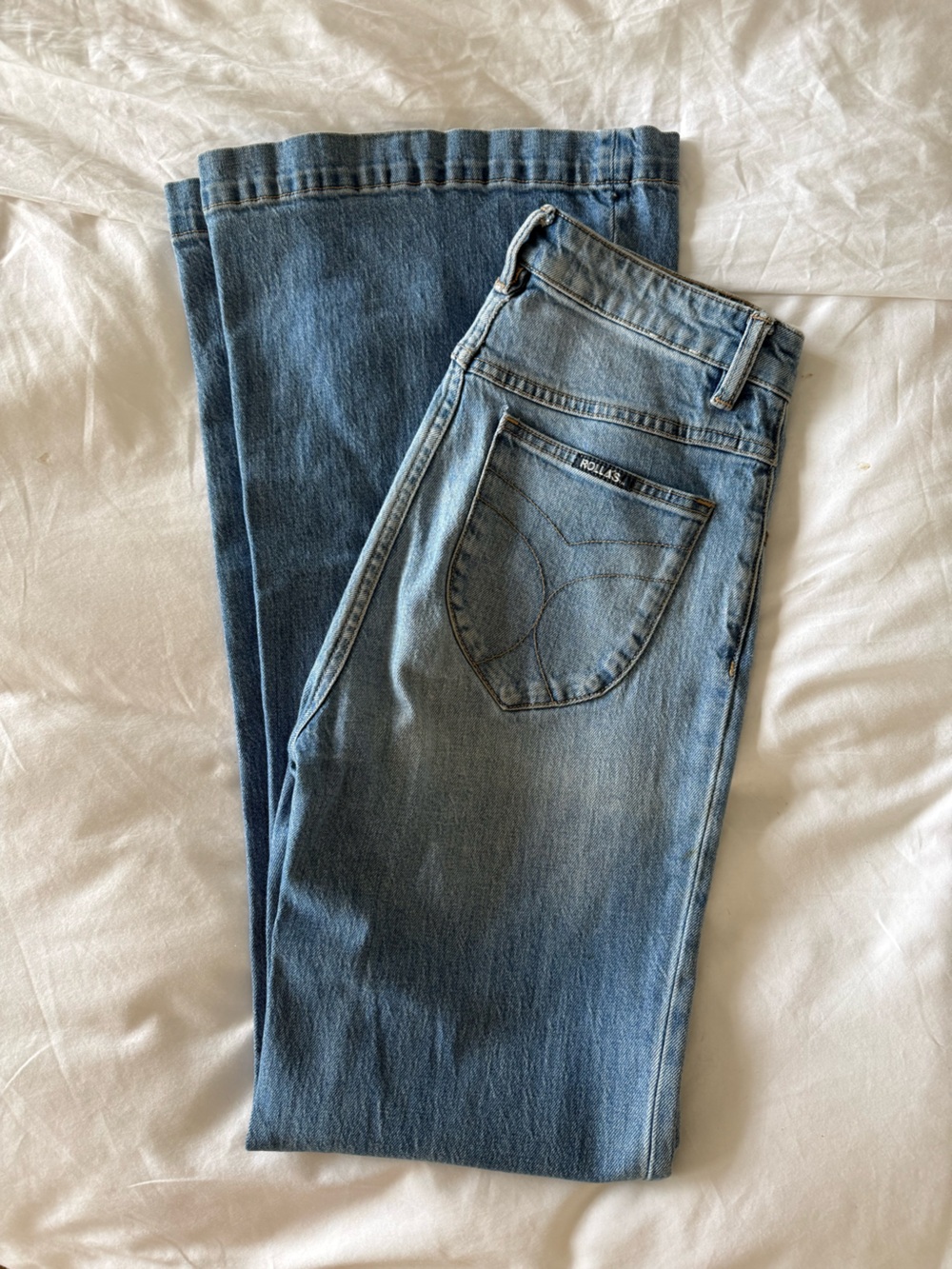 ROLLA'S Women's Flare Jeans in Light Blue Wash